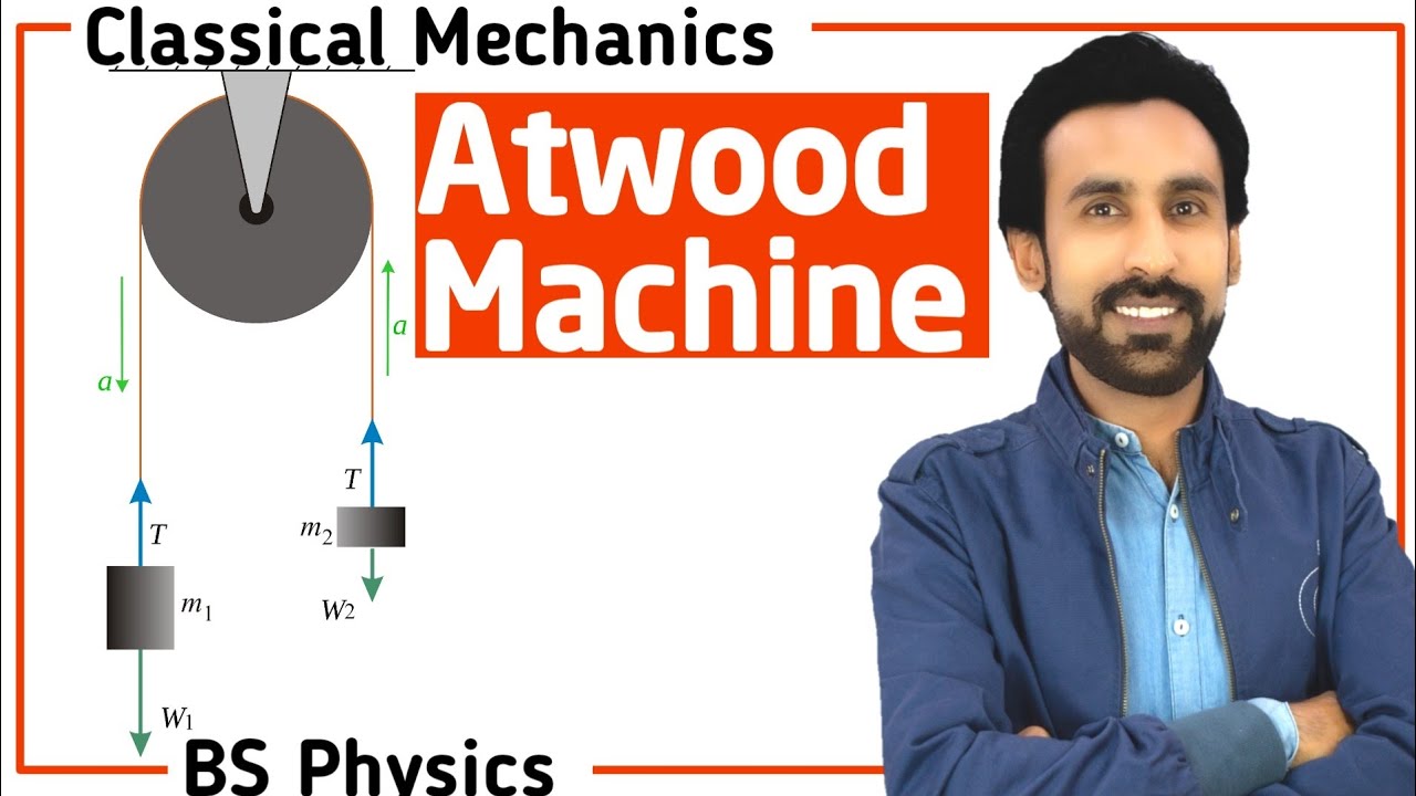 Lec# 6-Applications  of Lagrange Equation in Urdu Hindi | Atwood Machine | Classical Mechanics
