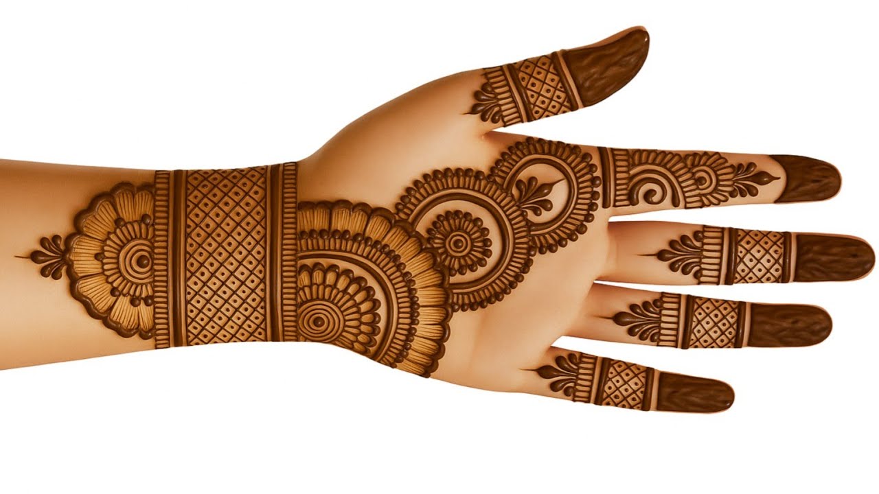 Very beautiful stylish front hand mehndi design | Easy Mehndi design | Mehandi ka design | Mehandi  