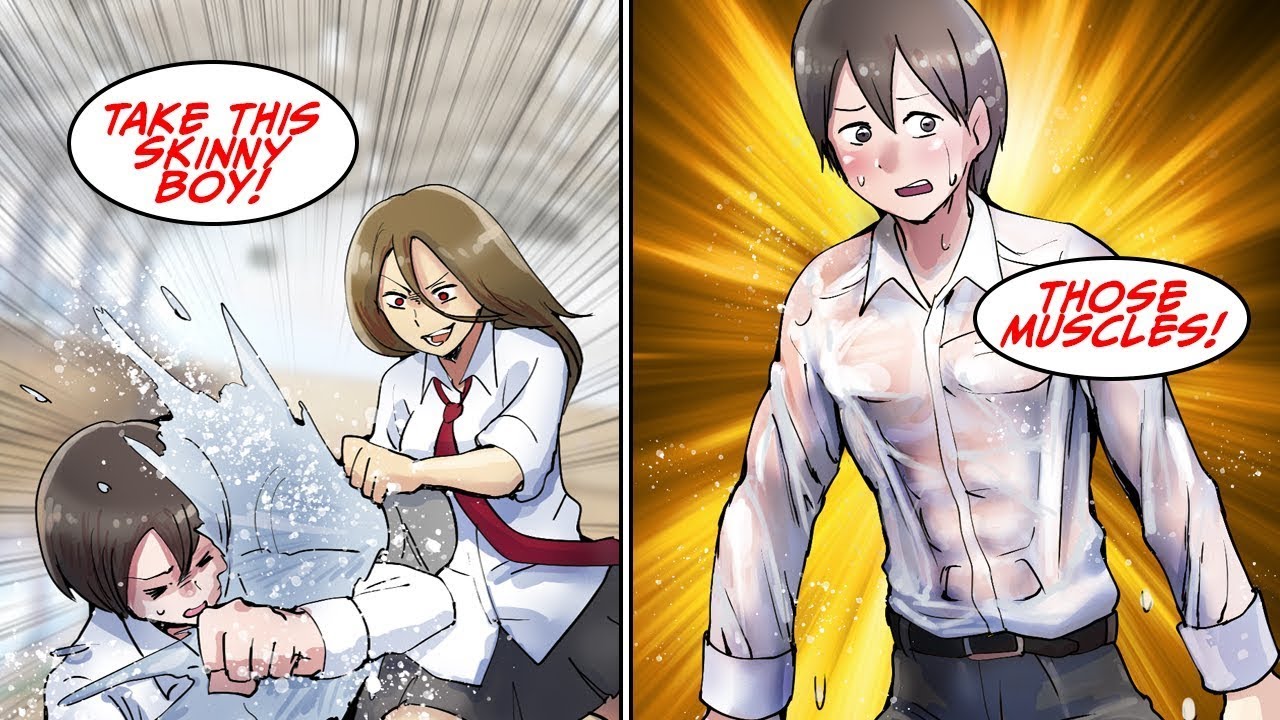 When the skinny boy got his shirt wet by accident [Compilation]