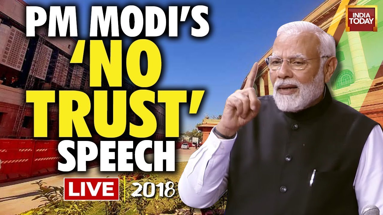 PM Modi LIVE : PM Modi’s ‘No Confidence Motion’ Speech Of 2018 | PM Modi Reply's To No Trust Motion
