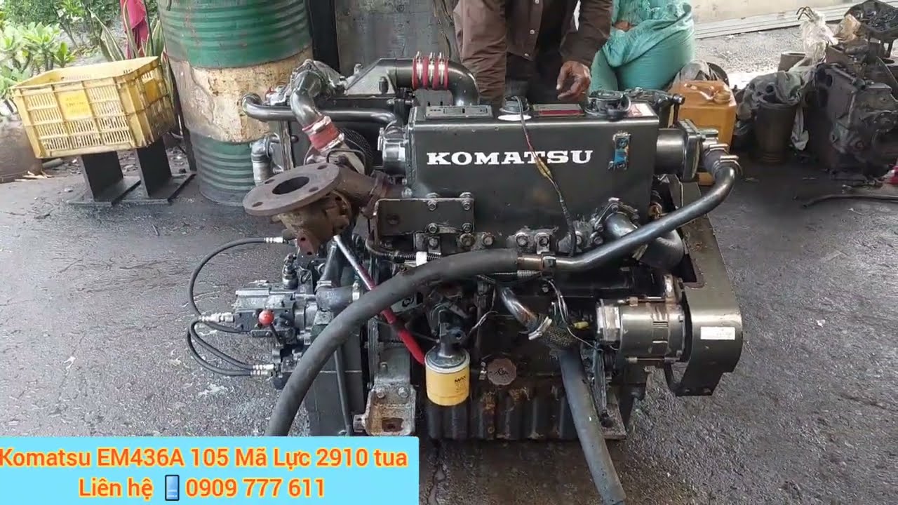 @maythuymhat Komatsu EM436A 105 Mã Lực 2910 Tua Tiếng Nổ Cực Chuẩn