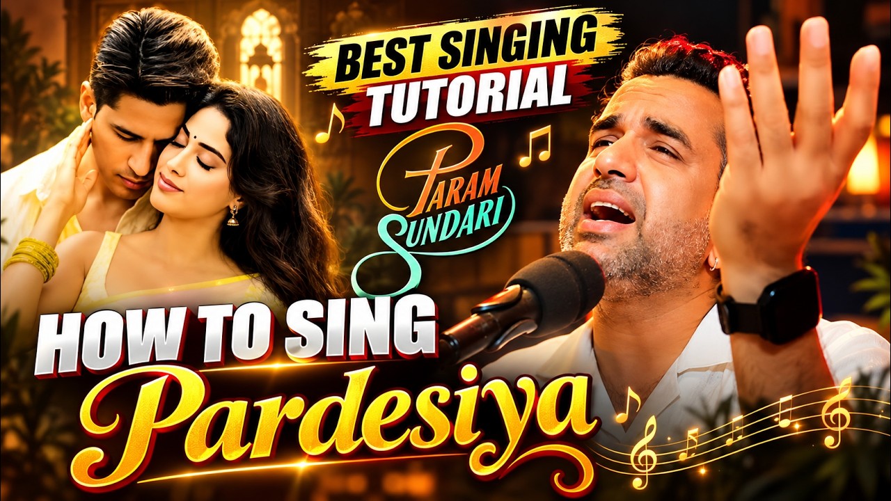 How To Sing Pardesiya | Sonu Nigam | Param Sundari