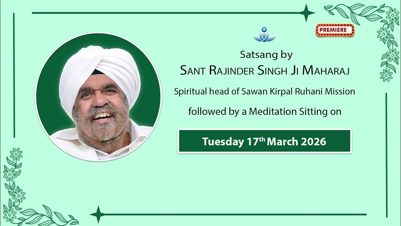 Satsang By Sant Rajinder Singh Ji Maharaj - Mar 17, 2026