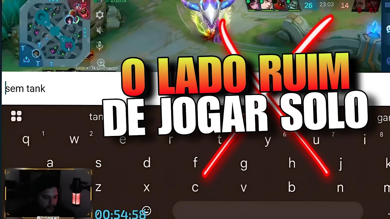 N&Atilde;O VALE A PENA JOGAR MOBILE LEGENDS SOLO ❌️