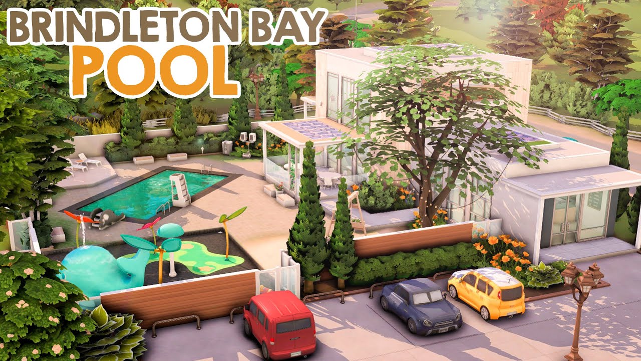 Splash Pads & Pool | NO CC | The Sims 4 Speed Build