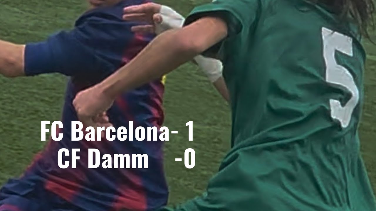FC Barcelona vs CF Damm-1:0 División Honor Infantil S-14
