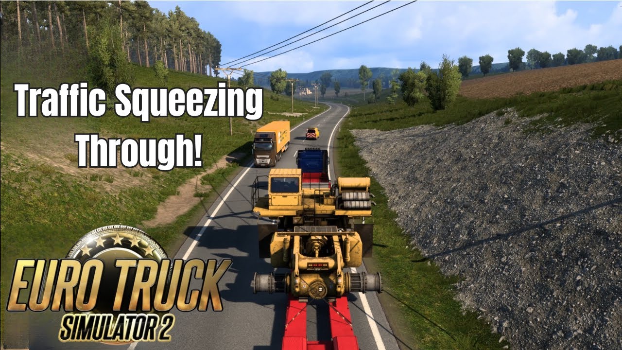 ETS2 Oversized Cargo on Narrow Roads | Vehicles Passing Compilation (Special Transport)