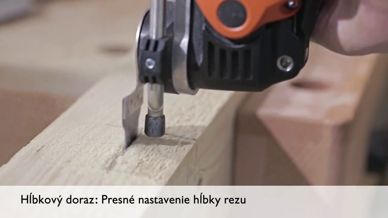 Hĺbkov&yacute; doraz: Presn&eacute; nastavenie hĺbky rezu