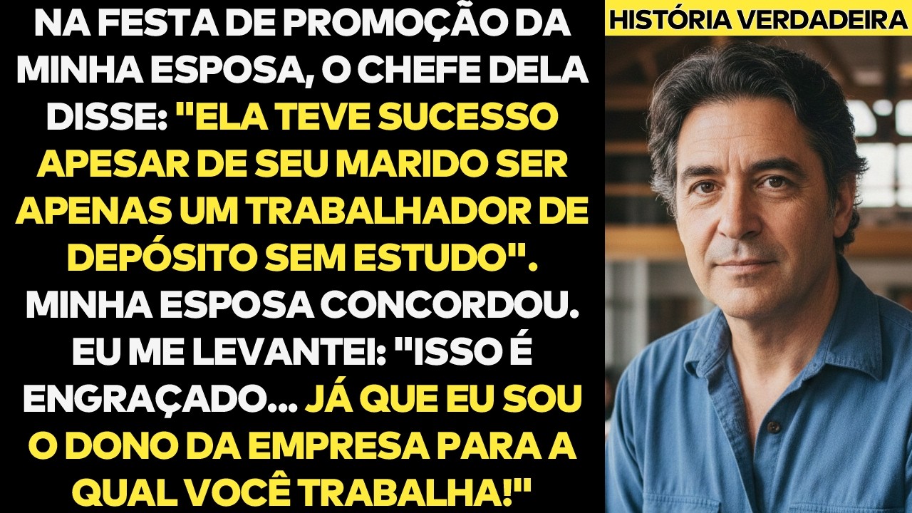 Na Festa De Promoção Da Minha Esposa, O Chefe Dela Disse: 
