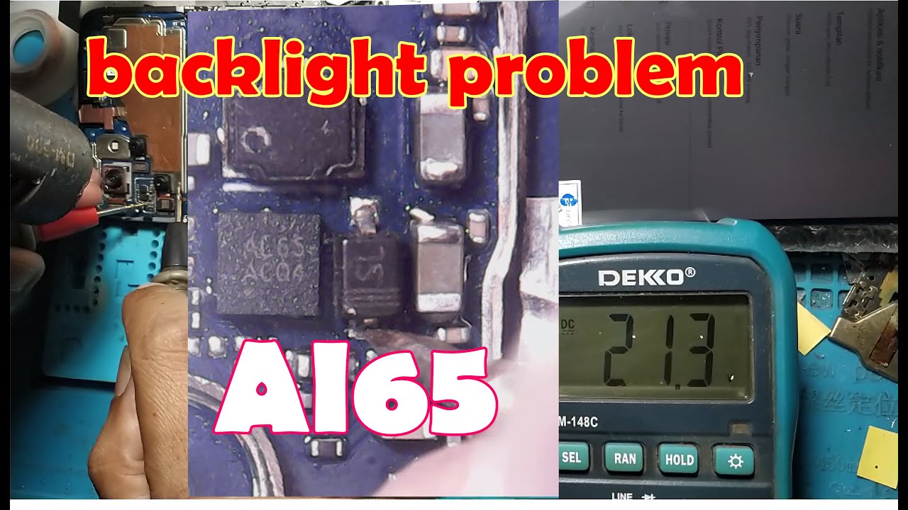 realme C35 backlight lcd layar gelap