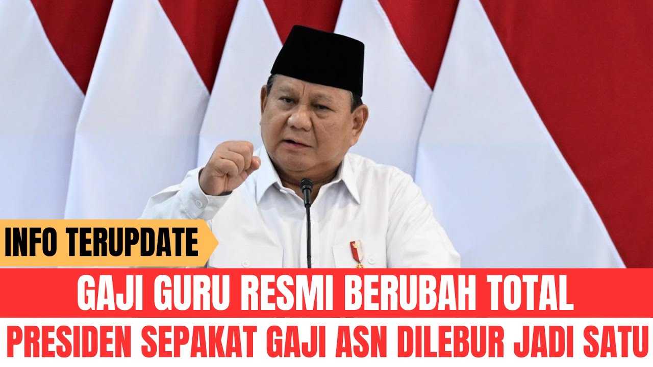 KABAR BAIK UNTUK SEMUA GURU DAN ASN. SINGLE SALARY SIAP DITERAPKAN DISEMUA INSTANSI | AL KHOLIF
