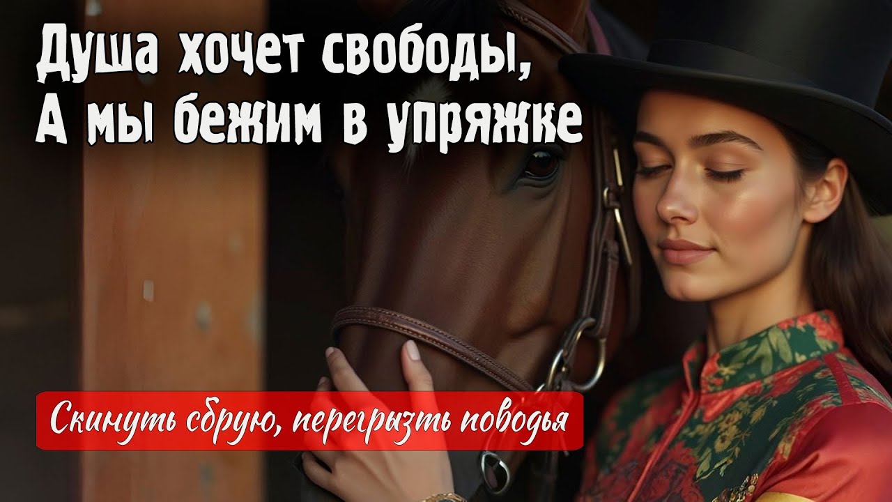 ДУША хочет СВОБОДЫ, а мы бежим в упряжке. Стихи Марины Яныкининой
