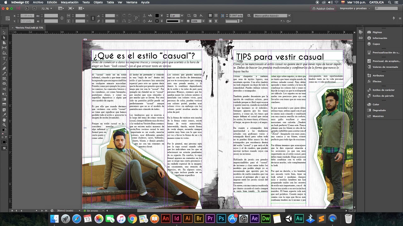 Arte Final para Imprenta: Revista montada caballete en Indesign (Parte 1)