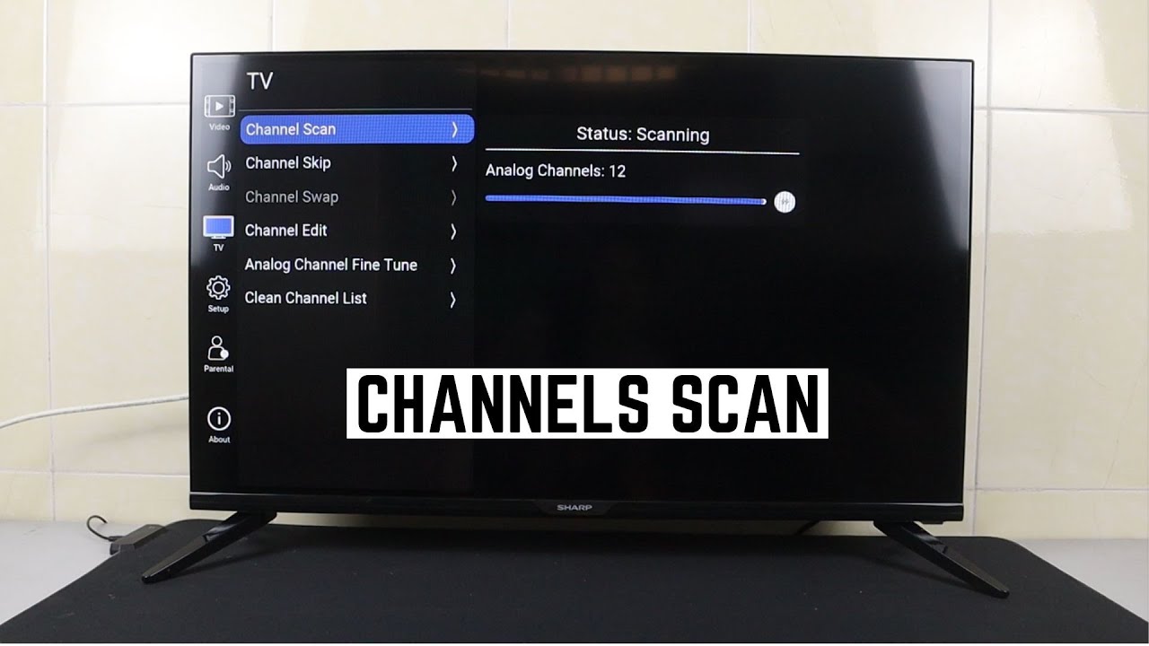 Jak skanować kanały lokalne na telewizorze SHARP Smart TV
