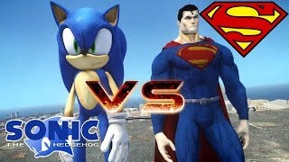Superman vs Sonic the Hedgehog Epic Battle