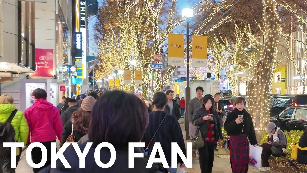 表参道・原宿散歩 |【4K】 Christmas Lights Walking Omotesando and Harajuku Tokyo Japan (Dec. 2025)
