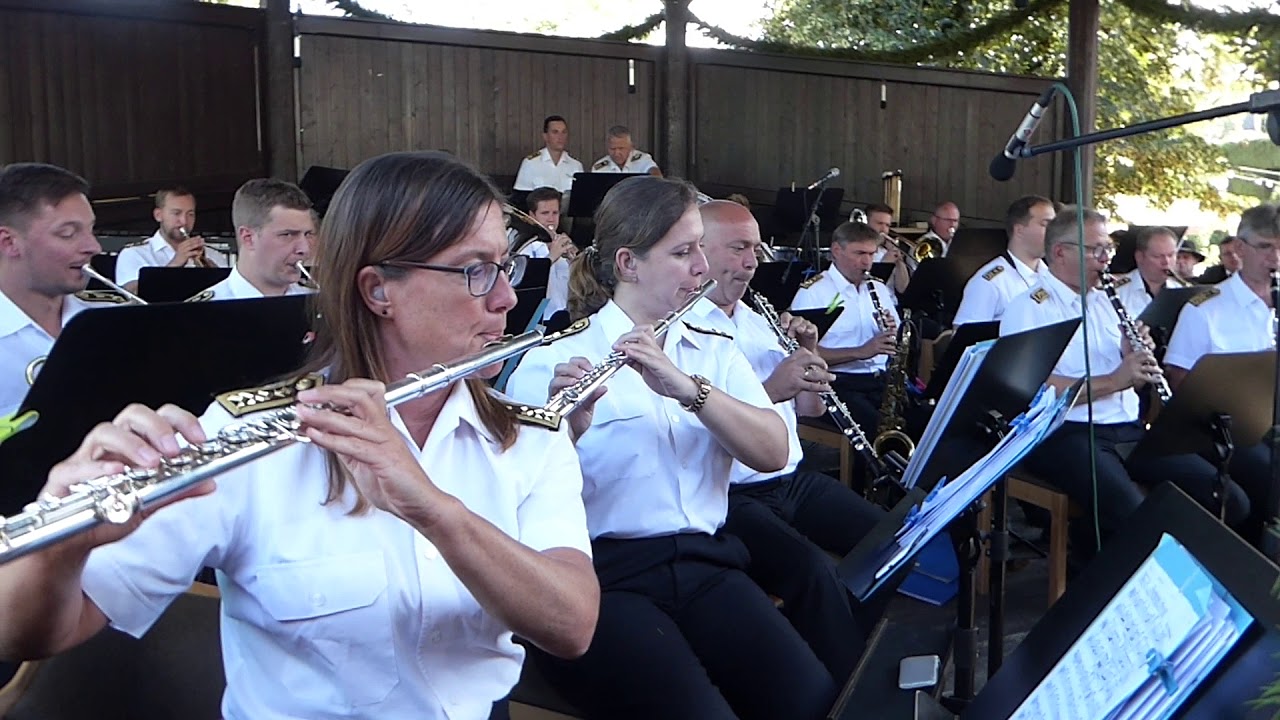 Kronacher Freischießen 2018 - Festkonzert (3) - Marinemusikkorps Ostsee/Kiel - Frankenlied -