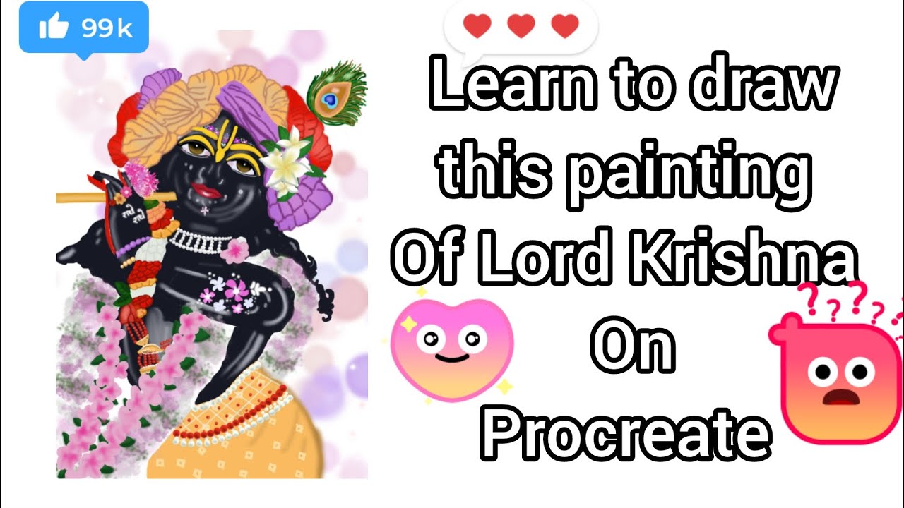 Realistic digital art of Lord Krishna tutorial.|| Procreate tutorial || 