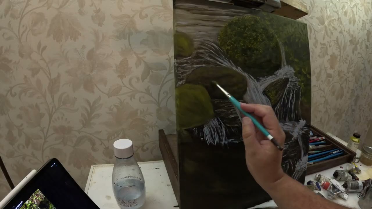 Rainbow Springs Waterfall | Relaxing Art Time-lapse