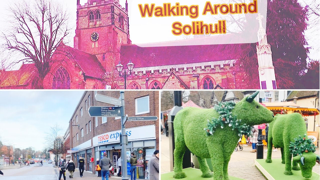 Walking Around Solihull Town Centre Christmas Market 2021| Walking Around Touchwood Shopping Centre
