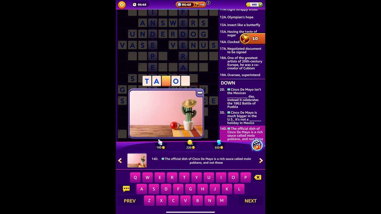 Word Hike Level 327, Mexico-Cinco de Mayo, Word Puzzle Crossword Game App