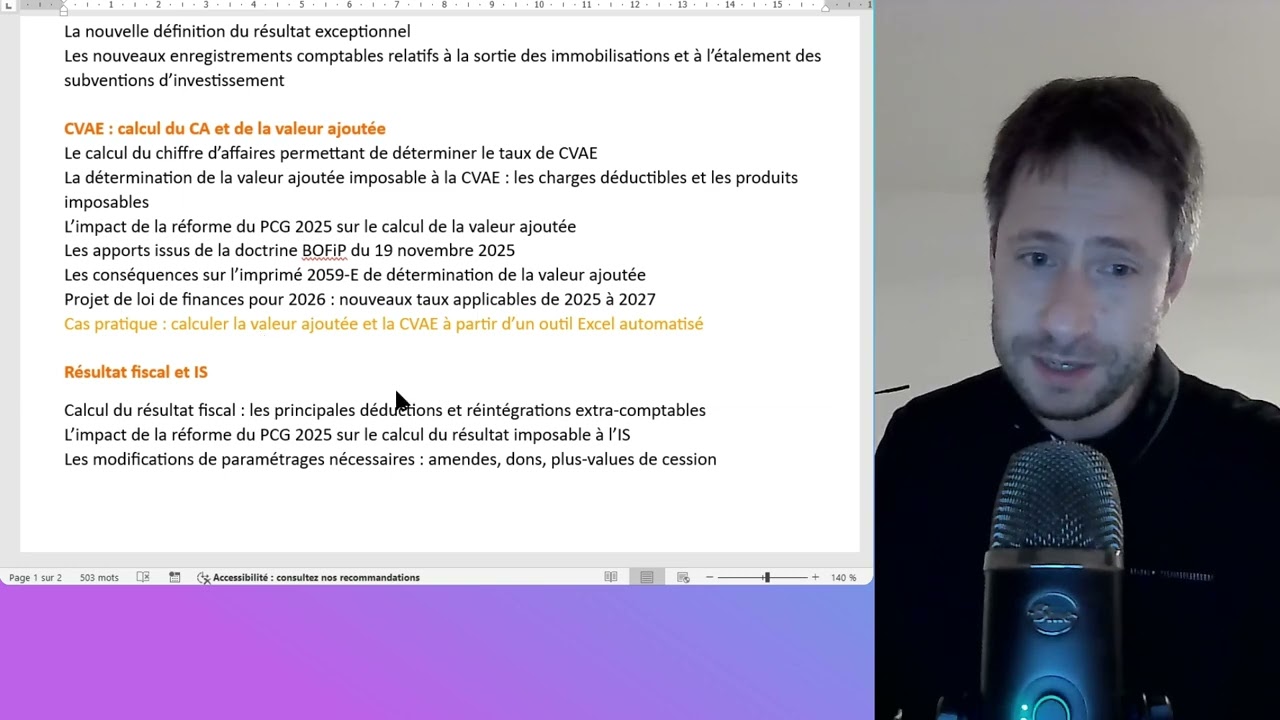 Formation CVAE et IS : Evolution l&eacute;gale et impact de la r&eacute;forme du PCG 2025