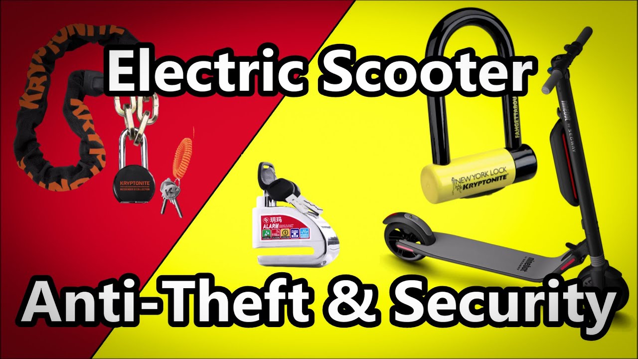 Electric Scooter Locks, Anti Theft & Security