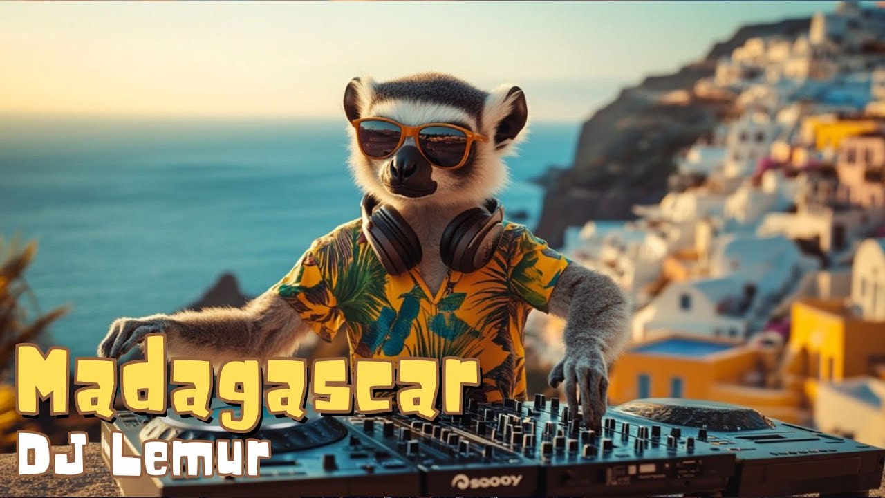 DJ Lemur from Madagascar 🔥 Sunset Tribal & Afro House Set in Beautiful Santorini