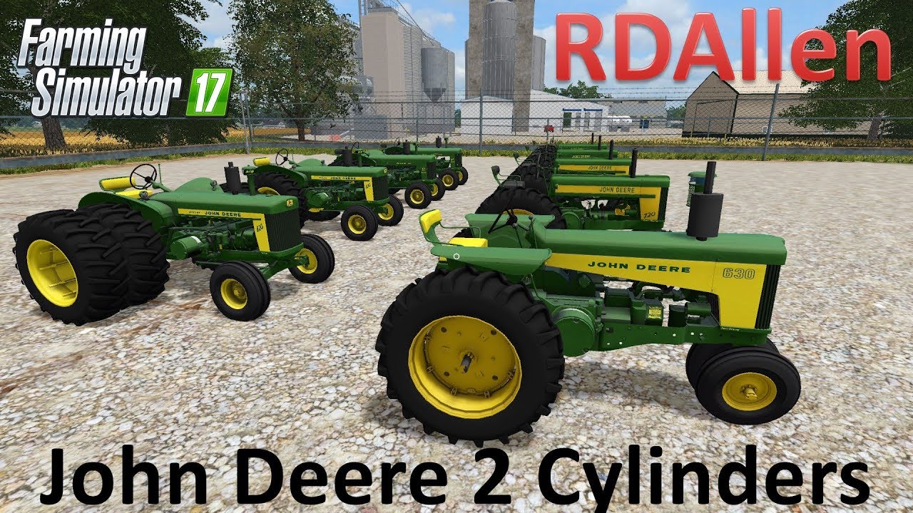 Old Iron John Deere 2 Cylinders - Farming Simulator 17 Mod Review