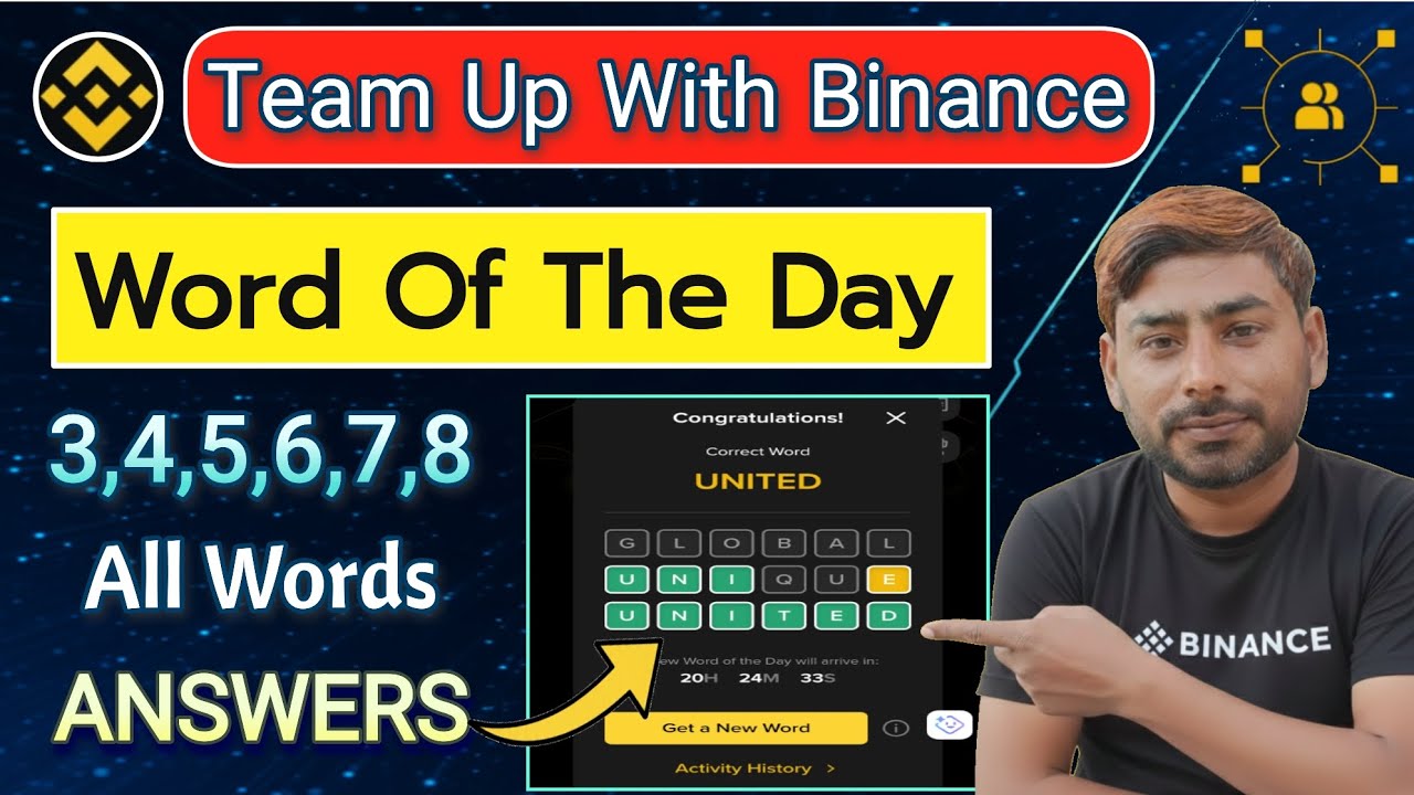 Binance Word Of The Day | Theme Team Up With Binance 