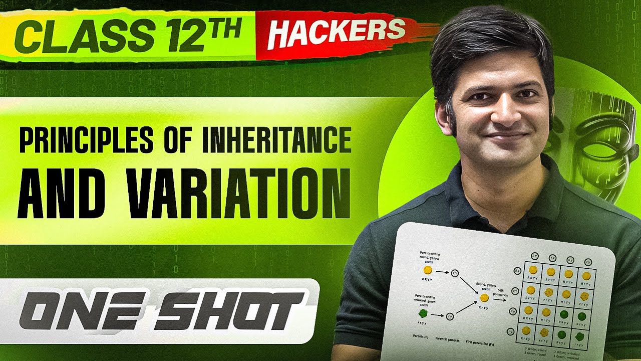 PRINCIPLES OF INHERITANCE & VARIATION in ONE SHOT || Full Chapter || Class 12 BOARDS || PW