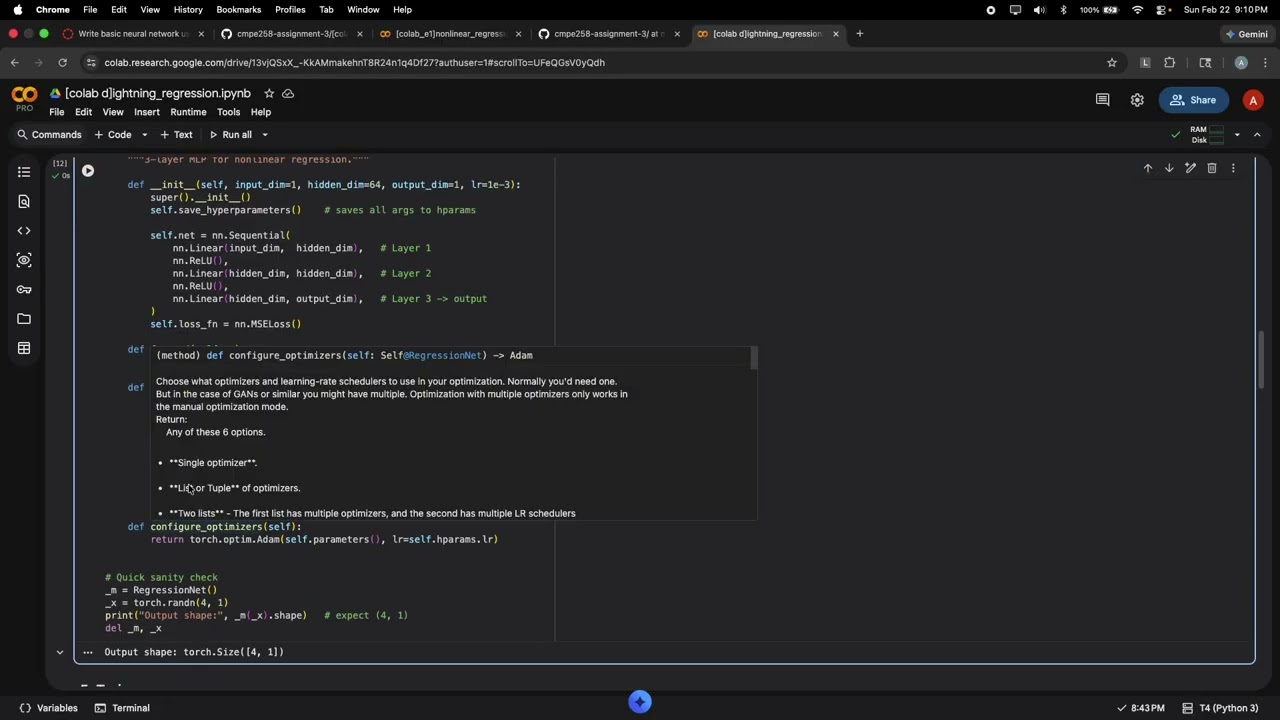 lightning regression
