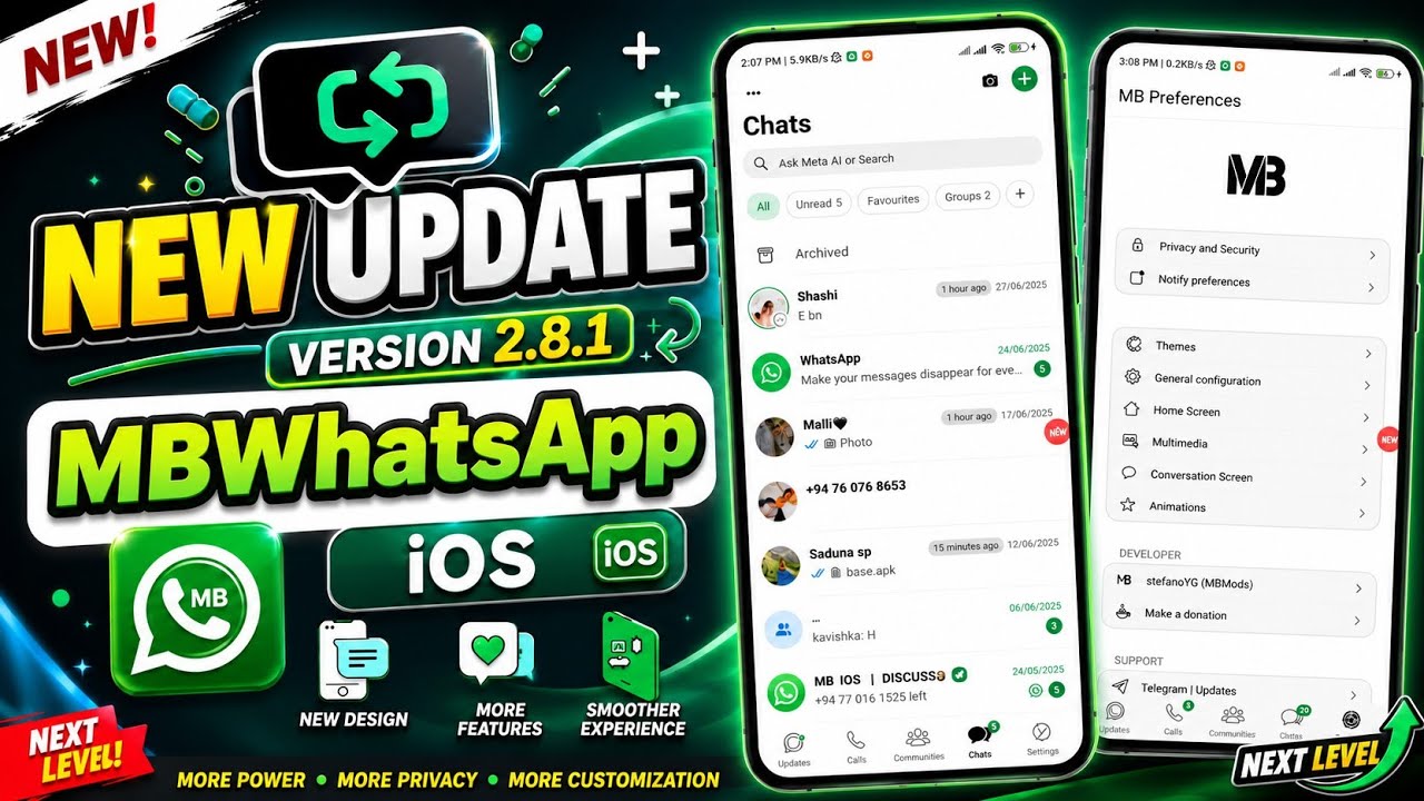 ✅ MBWhatsApp ios v2.8.1 | Link Device Working Again! 🔥