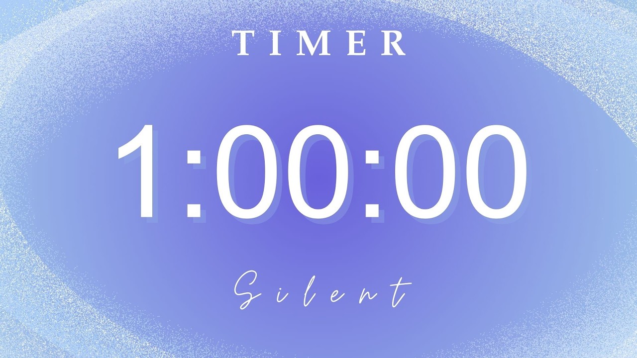 Study with me 🔷 1 Hour Countdown Timer (No Music) | 60 Minute Study & Work Timer | Aesthetic Focus