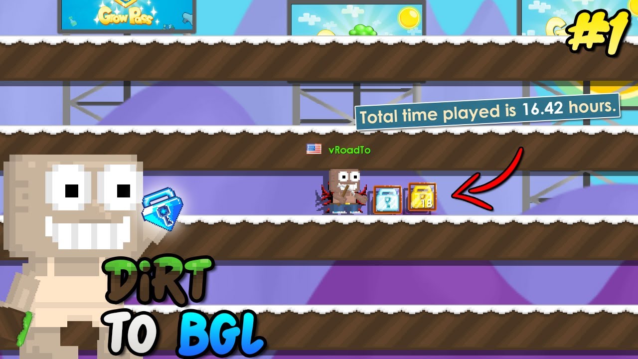 [ NEW SERIES❗] GETTING FIRST DIAMOND LOCK!! | Dirt to BGL #1 | Growtopia