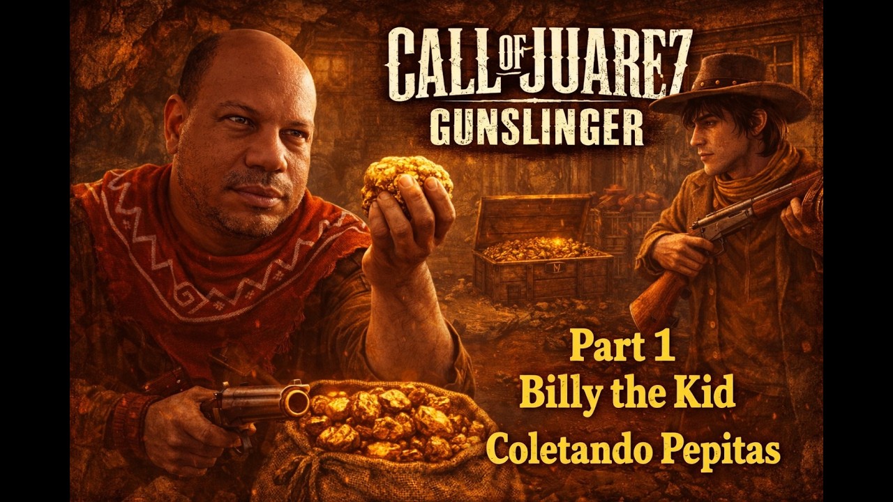 Call of Juarez Gunslinger - Coletando Pepitas parte 1 Billy the Kid