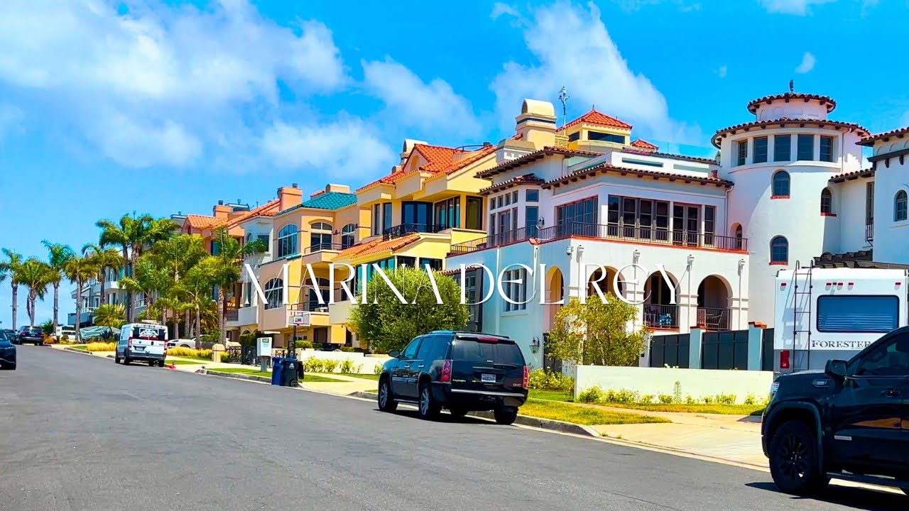 🇺🇸Marina Del Rey Drive 🚗| Beaches, Ocean Views & California Coastal Vibes 🌴☀️ | 4K HDR