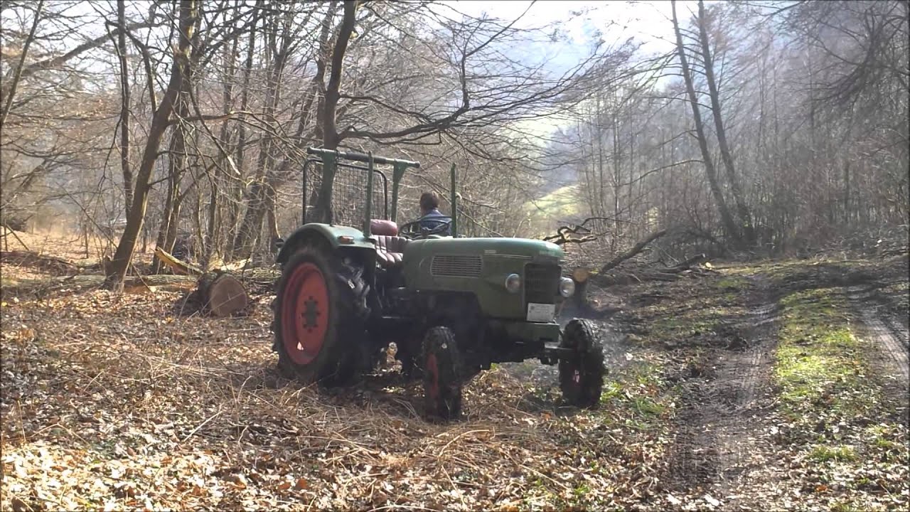 Holz machen 2013 mit Fendt Farmer 2 D und BGU FSW 3,5 M