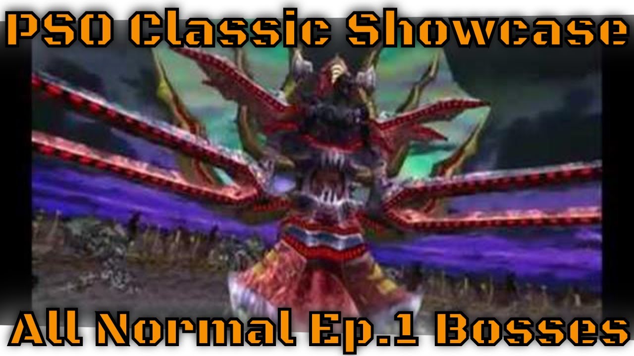 PSO All Ep.1 Bosses on Normal (PSO Blue Burst, original Phantasy Star Online)