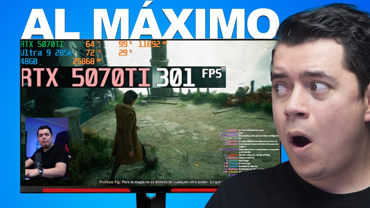 Pruebo la RTX 5070 TI TODO EN ULTRA en VIVO y ¡ME SORPRENDIÓ!