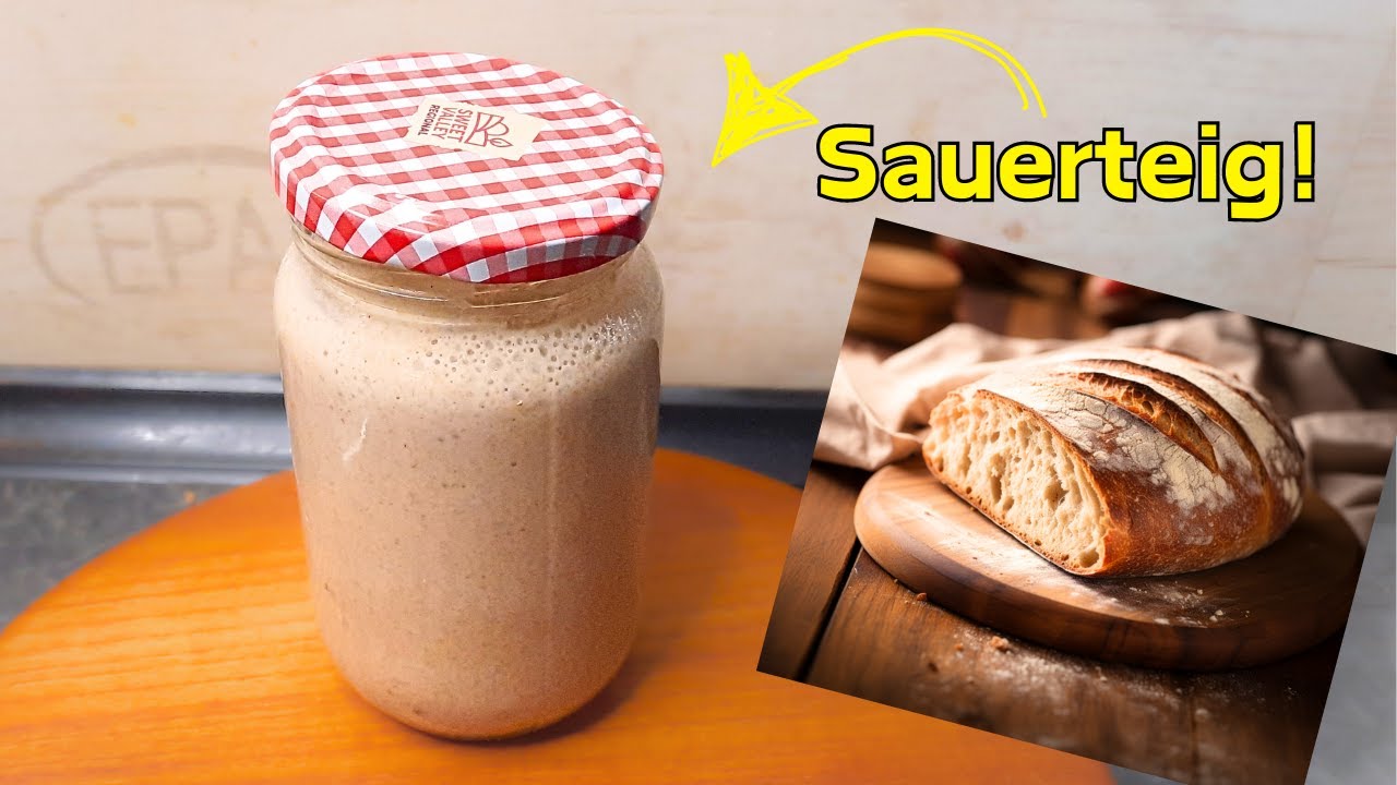Sauerteig ansetzen, genau erkl&auml;rt, leicht selbst gemacht! #092