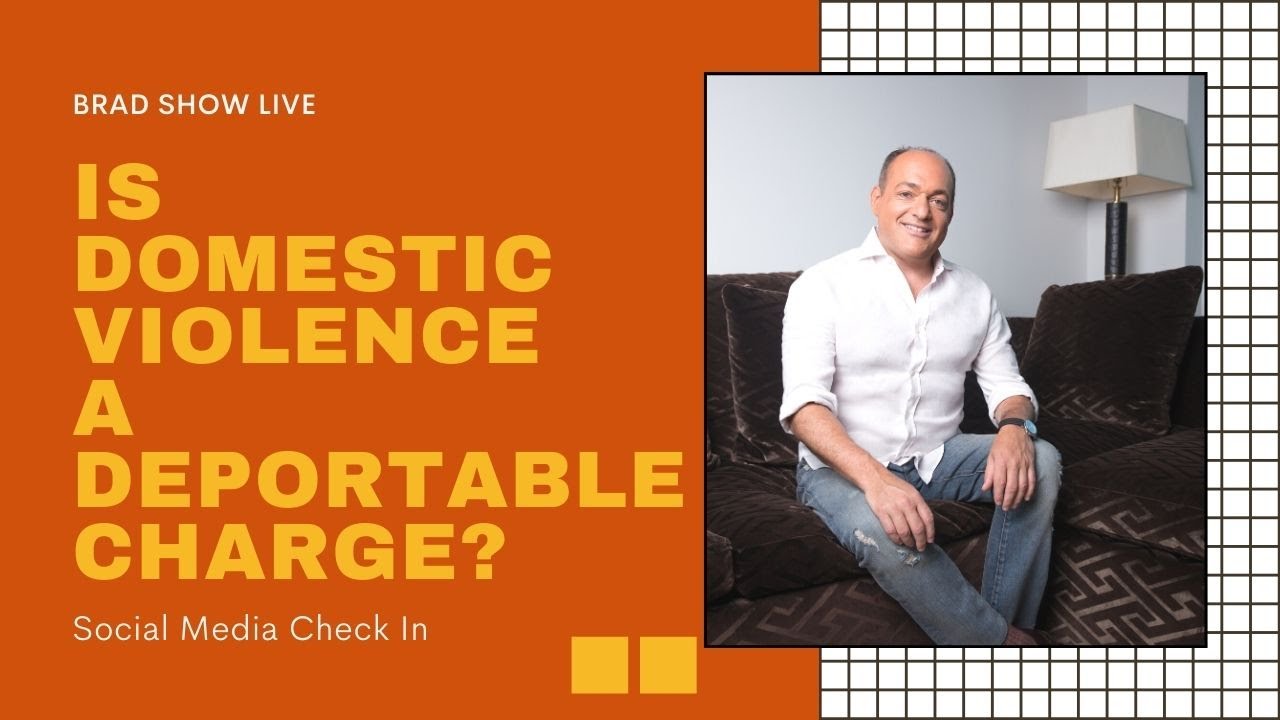 Is Domestic Violence a Deportable Charge? | Immigration Law Advice (1/8/2020)