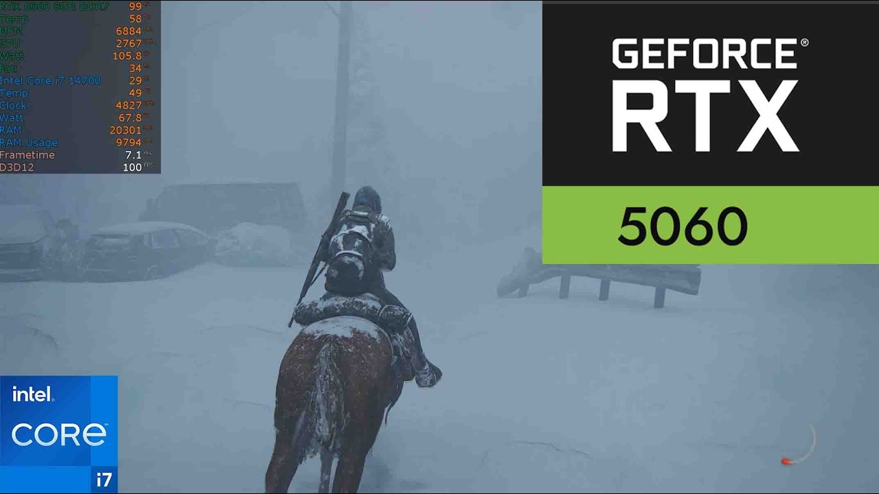 The last of us part 2 RTX 5060 8GB |1440P Max Settings