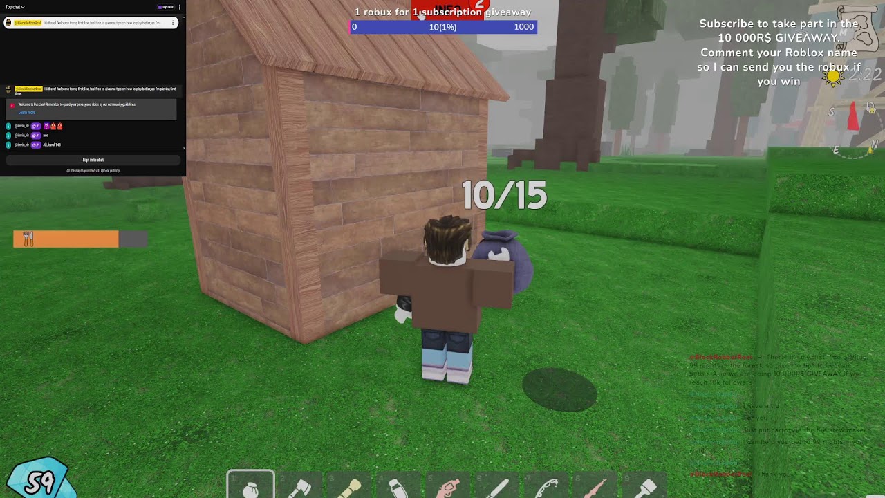 99 Nights in the forest update party #roblox #99nightintheforest