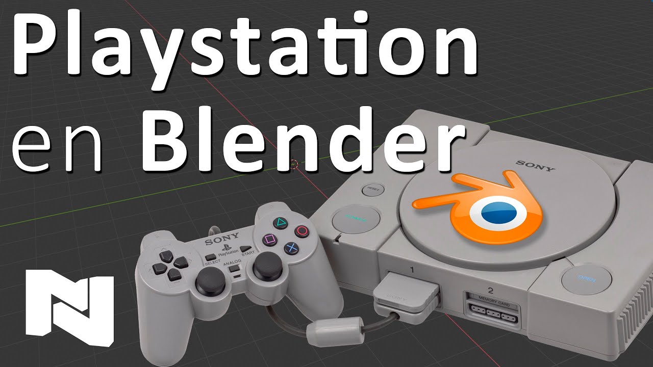 Playstation 1 en Blender  🎮 Tutorial Blender para principiantes   Muy fácil 🕹 Tipo Play1 - PSX