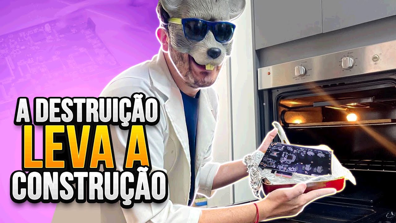 DESTRUIÇÃO LEVA A CONSTRUÇÃO: RESSUSCINTANDO PLACA NO FORNINHO!