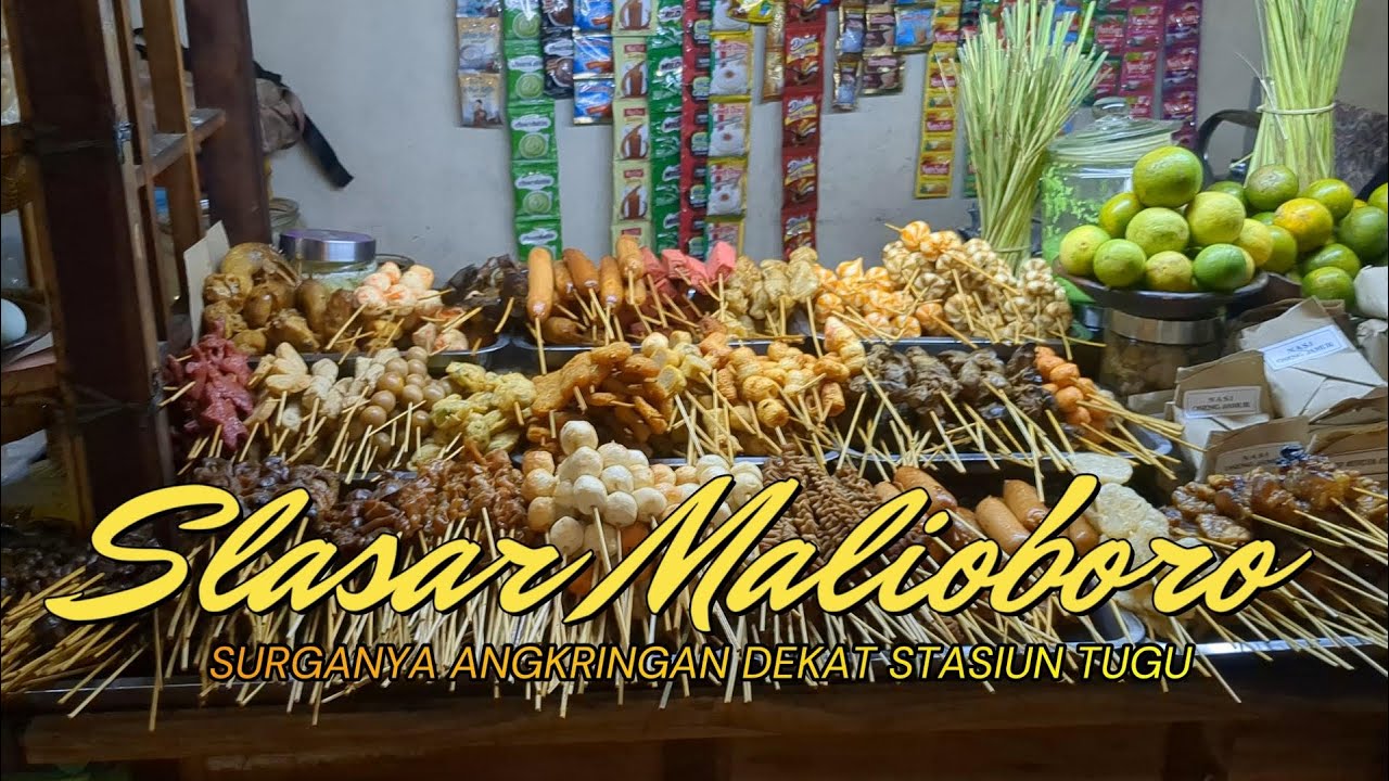 SLASAR MALIOBORO PASAR KEMBANG SURGANYA ANGKRINGAN DEKAT STASIUN TUGU JOGJA | TUTORIAL WISATA JOGJA