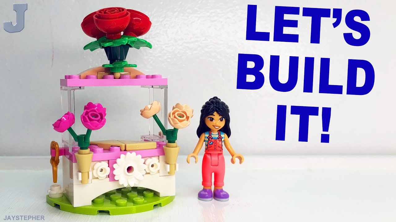 Распаковка, сборка и обзор набора LEGO Friends 2026 «Подставка для цветов с розами» (30721).