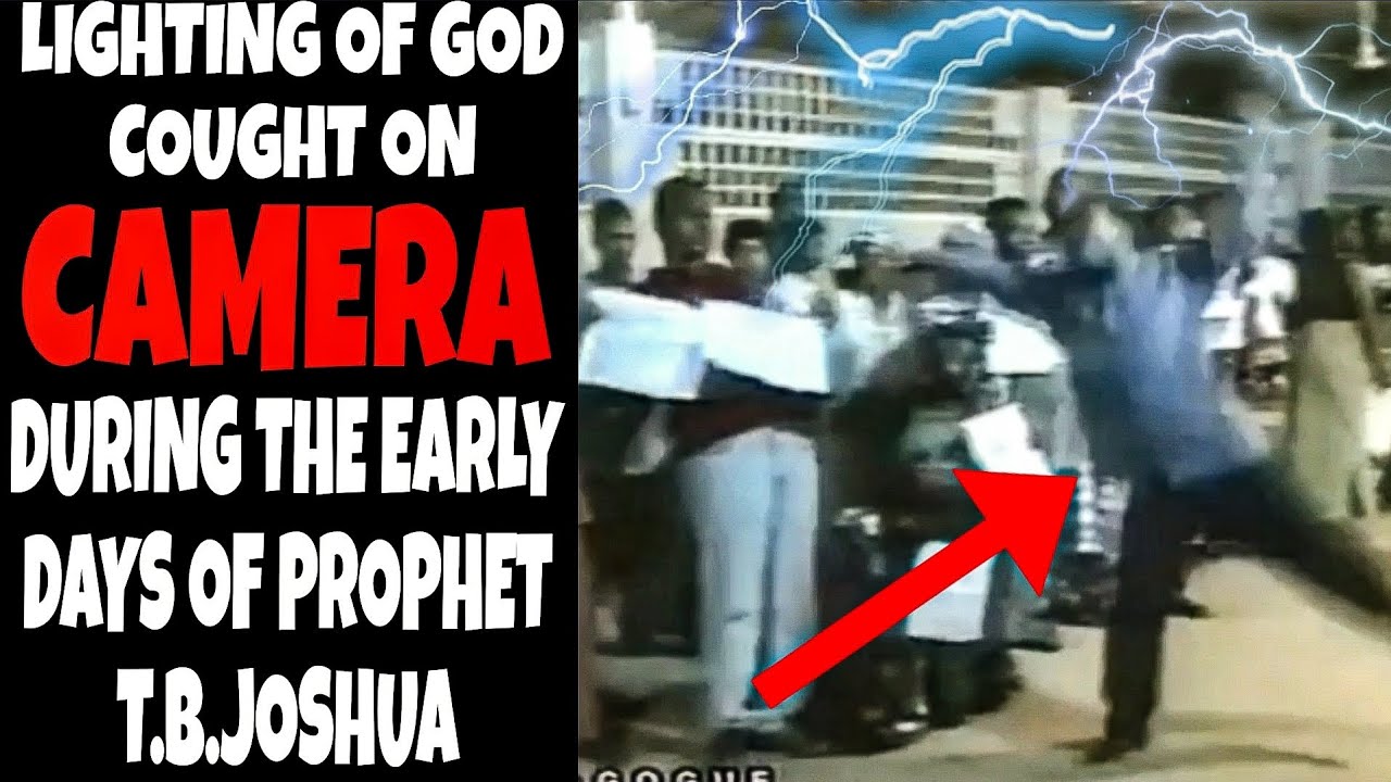 Lightning of God cought on camera during the early days of prophet T.B JOSHUA