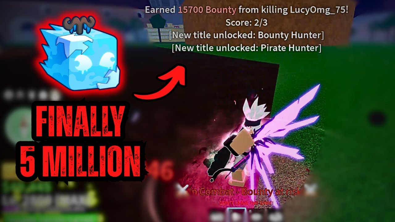 I Finally Reached 5 Million Bounty On Blox Fruits Using ICE
